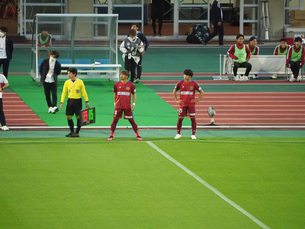 清武功暉　荒木遼太　FC琉球 vs 福島ユナイテッドFC